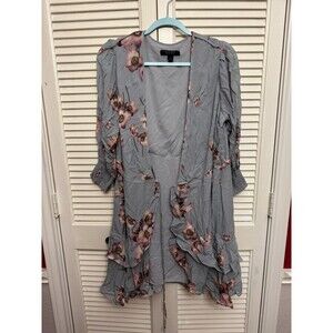 ALLSAINTS Ari Peggy wrap-front floral-print woven mini dress Size 8
